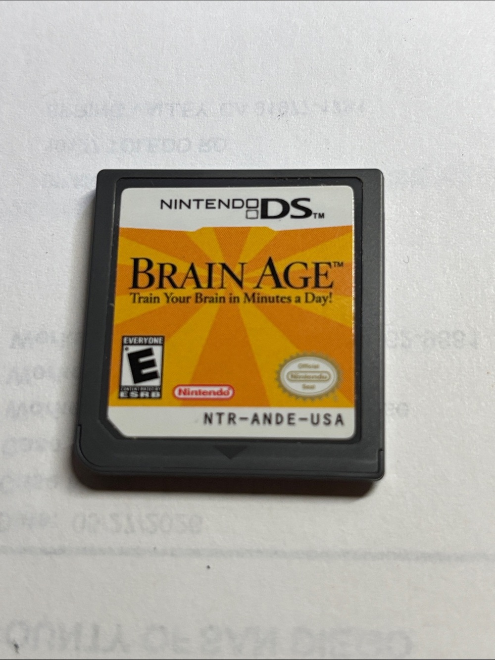 Nintendo DS Brain Age Cartridge